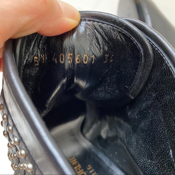 Saint Laurent Paris open toe fringe booties NEW - Picture 9 of 9